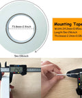 Heavy Duty Double Sided Foam Tape With Crazy Sticky Adhesion For Wall Art, Office Decor, Posters And Bonding, White, 4 Rolls