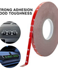Heavy Duty Double Sided Tape 0.39 Inch By 108 Feet Waterproof Foam Mounting Adhesive For LED Strip Lights Multipurpose Tape