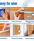 Instructions for using Heavy Duty Clear Double Sided Foam Tape For Wall Mounting Removable No Residue Damage Free Paint Safe Hang Posters Office Use 1In By 20Ft Roll 1.1Mm Thick Transparent Great For Pictures And Decor.