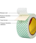 Double Sided Foam Tape Half Inch By 10 Feet For Bonding And Mounting Interior Signage Nameplates DIY Projects, label shown