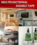 Interior and exterior setups using 3M 5925 Black Double Sided Foam Tape 0.5 Inch By 18 Feet Heavy Duty Waterproof Mounting Tape