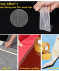 Heavy Duty Double Sided Tape For Crafts And Home Decor, Ultra Clear Adhesive For Photos, Rugs, Floors And Walls in use.