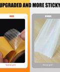 Comparison of 2 Packs Heavy Duty Double Sided Mesh Tape 66 Feet Set Featuring 2 Inch And 1 Inch Gauze Fiberglass Tape Adhesive For Carpets And Pictures Mounting Industrial Grade Mesh For Super Sticky Grip with other tape types