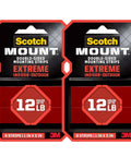 Extreme Mounting Strips Double Sided Heavy Duty Tape 16 Pack 1 In By 3 In Indoor Outdoor Black Industrial Strength Adhesive