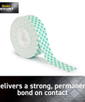 Indoor Double Sided Mounting Tape With Industrial Strength Adhesive For Painted Drywall Holds Up To 15 Pounds 1 Inch x 125 Inch