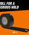 Tough As Nails Industrial Strength Heavy Duty Double Sided Mounting Tape Weatherproof 1 Inch By 60 Inch Black Pack Of 2