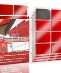 UltraSticky Heavy Duty Double Sided Mounting Tape Pads 56 Pieces 2x1.18 Inch Rectangles Heat Resistant 1.5mm Thick displayed