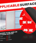 Heavy Duty Double Sided Mounting Tape 40 Piece Pack With Waterproof Adhesive Pads for use on marble, glass, wood, and metal surfaces.