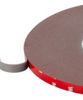 Heavy Duty Double Sided Mounting Tape 108 Ft Waterproof Foam Adhesive for LED Strips and Home Office Decor 0.39 Inch Wide Black Easy Removable Without Residue Ultra Strong Bond Indoor Use Great for DIY Projects, side view