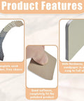 Features of Double Sided Sanding Pads Kit 30 Pcs 2x2 In For Plastic And Acrylic Grit 320 600 showing flexibility and thickness