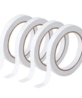 Four rolls of Double Sided Adhesive Tape One Quarter Inch Wide for arts and crafts DIY card making scrapbooking gift wrapping.