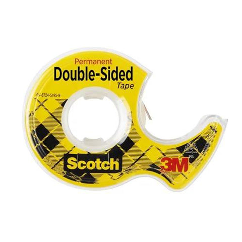Double Sided Tape With Dispenser For Gift Wrapping And Arts And Crafts, Mess Free Bonding And Scrapbooking Glue Alternative, Holiday Gift Ready, 0.5 Inch By 250 Inch Roll, One Roll With Built In Dispenser, Strong Hold