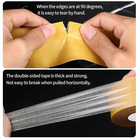 Heavy Duty Double Sided Tape For Crafts And Home Decor, Ultra Clear Adhesive For Photos, Rugs, 0.5 Inch By 66 Feet in use