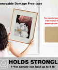 Heavy Duty Removable Double Sided Tape 40 Pack For Picture Hanging Strips Damage Free Mounting Tape on picture frame
