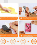 Step-by-step guide using Heavy Duty Double Sided Tape For Walls 48 Pcs Waterproof Foam Adhesive Pads 1.96 X 1.18 Inches for mounting.