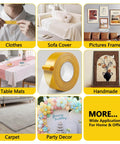 Double Sided Fabric Tape Heavy Duty for Hemming and Bonding used for clothes, sofa cover, pictures frames, and more applications