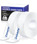 Image of Heavy Duty Double Sided Tape Nano Adhesive, 2 Rolls Total 20 Feet, Clear Mounting Tape For Posters, Pictures, Rugs And Carpets.