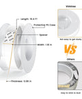 Heavy Duty Double Sided Tape Nano Clear Mounting Tape Sixteen Point Four Feet Extra Large Removable Traceless Adhesive dimensions comparison