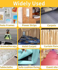 Image showing usage of Heavy Duty Double Sided Tape For Crafts And Home Decor, Ultra Clear Adhesive For Photos, Rugs, Floors.