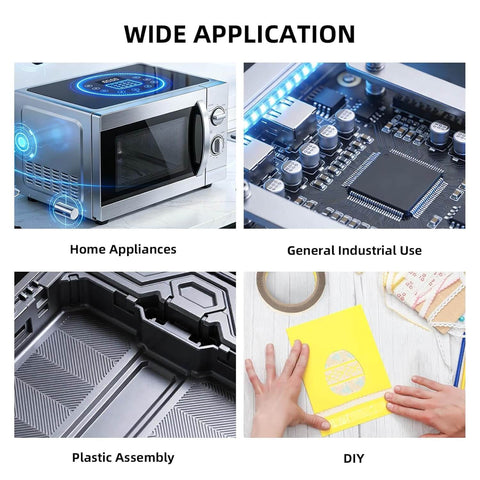 Applications of Heavy Duty Double Sided Tape 0.39 Inch By 36 Feet Clear Mounting Tape in electronics and crafts