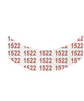 Close-up of 108 Double Sided Wig Tape Strips For Wigs And Toupees, 3M 1522 Contour Tape With CC Curve visible, showing 1522 print.