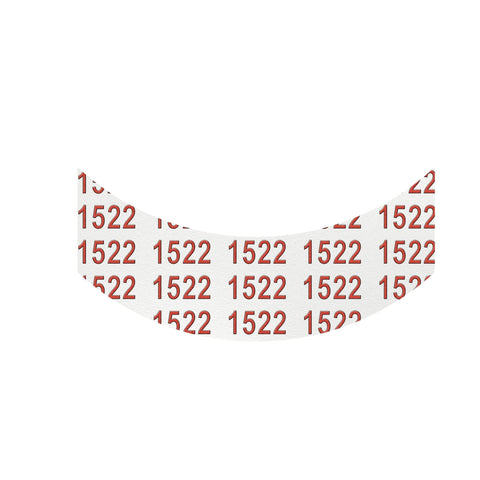 Close-up of 108 Double Sided Wig Tape Strips For Wigs And Toupees, 3M 1522 Contour Tape With CC Curve visible, showing 1522 print.