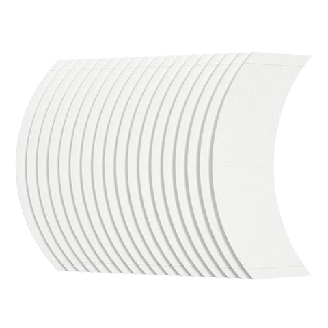Stack of 108 Double Sided Wig Tape Strips for Wigs and Toupees, 3M 1522 Contour Tape with CC Curve, waterproof and transparent.