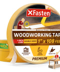 Double Sided Woodworking Tape 1 Inch Wide, 324 Feet Three Pack, Heavy Duty No Residue Glue Tape for Router Templates and Woodworking Tools