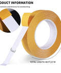 Double Sided Woodworking Tape 1 Inch By 88 Feet Heavy Duty Adhesive For Carpentry Cabinet Installation And Trim Projects