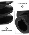 Close-up of Sturdy Type Double Slot Pulley Gas Engine Groove V-belt Sheave Replacement Belt Pulley Wheel showing size and material.