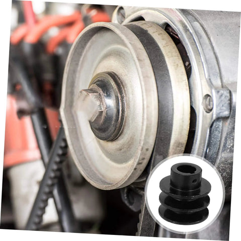 Sturdy Type Double Slot Pulley Gas Engine Groove V-belt Sheave Replacement Belt Pulley Wheel for Easy Mounting close-up