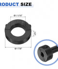 2pcs Double Split Shaft Collar for 1-1/16" Shaft, Two-Piece Clamping Collar, 1-7/8" OD, 1/2" Width, Black Oxide Steel Lock Collar Clamp shown