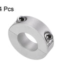 Double Split Shaft Collar for a 20mm shaft with 40mm outer diameter and 12mm width, pack of 4; visible collar with anodized aluminum finish