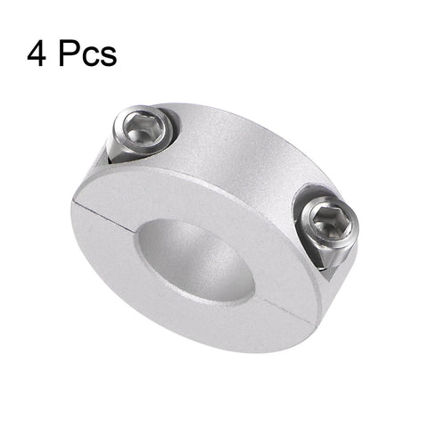 4pcs Double Split Shaft Collar for 16mm Shaft Set Screw Clamp-On Collars, 35mm OD, 12mm Width, front view