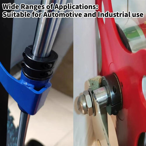 Double Split Shaft Collar With One Quarter Inch Bore Black Oxide Finish Two Piece Set in industrial use