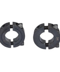 Front view of Double Split Shaft Collar 1\" Bore Width 1/2 Inch Oxide Set Style Black 4 Pcs showing two-piece clamp design.