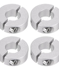 4pcs Double Split Shaft Collar for 16mm Shaft Set Screw Clamp-On Collars, 35mm OD, 12mm Width, anodized aluminum
