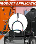 16 Inch Double Tender Spring Kit With Trailer Hose Holder And Heavy Duty Air Lines Holder For Semi Trucks Trailers And Tractors