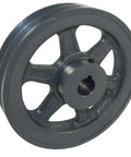 Double V Groove Pulley Sheave 5.75 Inch By 1 Inch Fixed Bore Cast Iron For A 4L And B 5L V Belts Compatible Model 2BK60X1