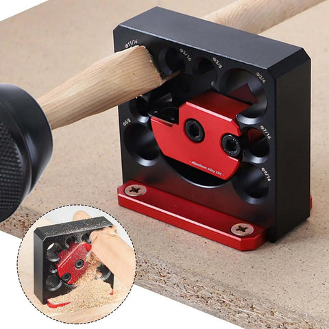 Eight Hole Dowel Maker Jig Kit For Woodworking With Aluminum Alloy Construction Built For Durability Quick Drill Guide For Round Rods