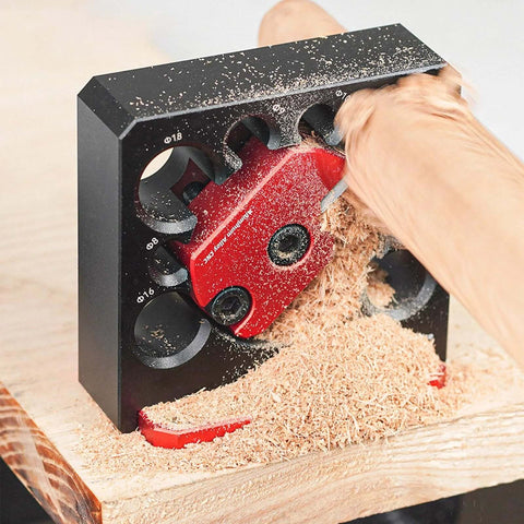 Dowel Maker Jig Kit For Woodworking That Diyers Love Electric Drill Dowel Cutter With Eight Hole Guide cutting dowel