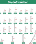Dowel Pins Set 304 Stainless Steel 28 Sizes 280 Pcs M1.5 To M6 with size chart for woodworking and metalworking projects.