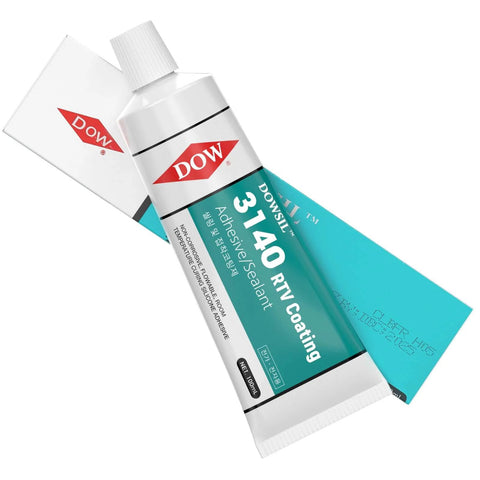 Go To High Temperature Silicone RTV Sealant Adhesive In A 1.8 Oz Tube Waterproof And Insulating Flexible Sealant for electronics.