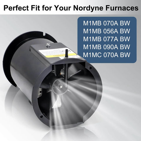 Draft Inducer Motor 903404 For Nordyne Nortek Intertherm Furnaces M1MB 070A BW Inducer Replacement 120 Volt 60 Hz 38 Watt