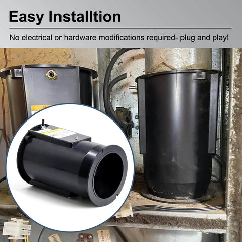 Draft Inducer Motor 903404 For Nordyne Nortek Intertherm Furnaces M1MB 070A BW Inducer Replacement installed in furnace