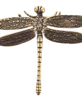 Dragonfly Cabinet Knobs Vintage Brass Finish Decorative Drawer Pulls For Kitchen Cabinets Wardrobes Dressers And Jewelry Boxes