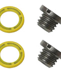 3/8-16 Oil Drain Plug Kit For Mercury Mariner MerCruiser Outboard Gearcase Lower Unit Lube Drain And Fill Hole Screws And Seals With Rubber Coated Stainless Steel Construction