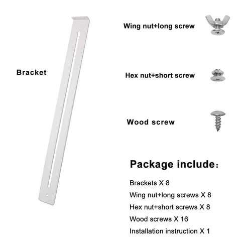 Drawer Repair Kit - Used to Reinforce and Repair Wooden/MDF/Chipboard Drawers Cabinet Reinforcement Heavy Duty Steel Hardware Includes Screws