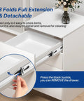 Soft Close Ball Bearing Drawer Slides 22 Inch Five Pairs Three Section Full Extension Heavy Duty Steel Side Mount Rails demonstration