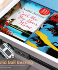 12 Inch Soft Close Drawer Slides 1 Pairs 2 Pack Black Full Extension Ball Bearing Drawer Glide Side Mount with books inside drawer